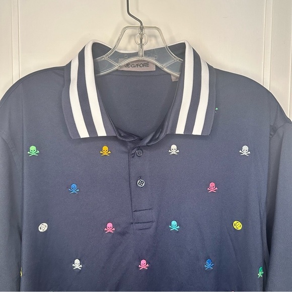 G/FORE Men's Embroidered Tech Jersey Polo 125th U.S. open Oakmont polo - Picture 2 of 10